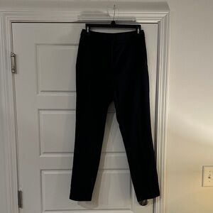 Zara Navy Ankle-Length Tailored Trousers